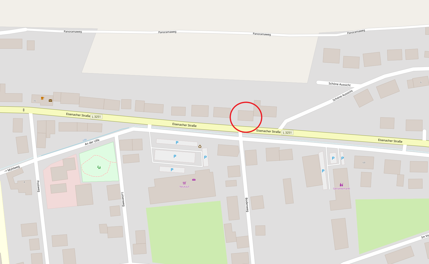 https://www.openstreetmap.org/?mlat=50.94781&mlon=9.86821#map=18/50.94781/9.86821&layers=N